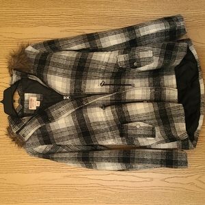 Mossimo Plaid Hooded Jacket